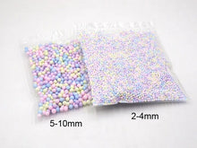 Load image into Gallery viewer, 8000pcs 2-4mm / 1000pcs 5-10mm Foam Balls Craft Bubble Ball Gift Box DIY Small Tiny Foam Beads Ballon Foam Filler Party Decor