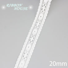 Load image into Gallery viewer, (5 yards/roll) white lace fabric Webbing Decoration packing Material roll wholesale