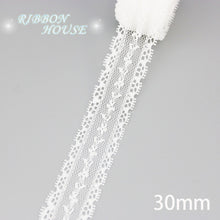 Load image into Gallery viewer, (5 yards/roll) white lace fabric Webbing Decoration packing Material roll wholesale